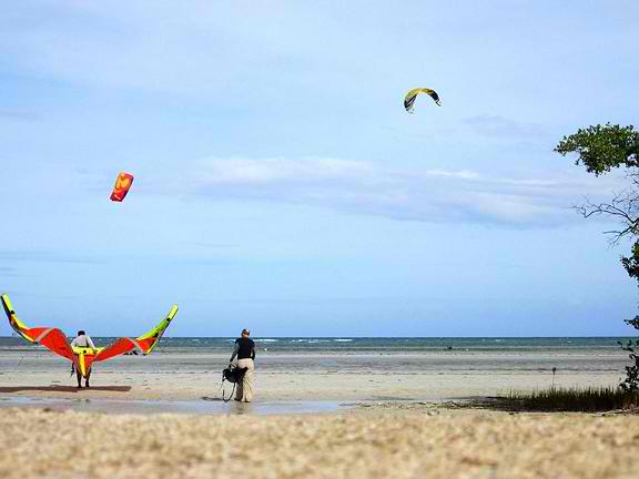 Kite Surifng or Kite Boarding at Honda Bay in Puerto Princesa City